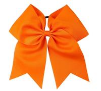 12pcs 7" Solid Cheer Bows Colorful Elastic Hair Band Grosgrain Ponytail Hairbow Accessories For Holiday(Color 16)