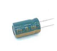 12pcs 820uf16V Low ESR/Impedance High Frequency Aluminum Electrolytic Capacitor Size10*20mm 16V 820uf Control circuit