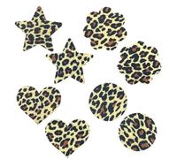 12PCS/8PCS Nipple Covers Stickers Breast Petals Pasties Leopard Printed | Nipple Pasties Tit Stickers Boob Pad Breast Patch Disposable Adhesive Bras Heart shape pink cute for Clubs Backless Lingerie