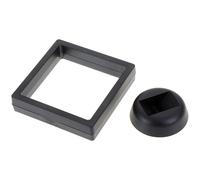 12pcs 90 * 90mm Black 3D Floating Jewelry Coin Display Frame Holder Box Case And Stand For Earring Necklace Bracelet