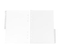 12pcs A4+ Dividers Six Holes Pp Binder Beige for Notebooks Planners