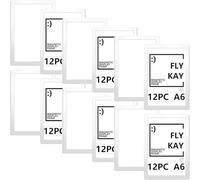 12PCS A6 Magnetic Photo Frames, Self Adhesive Magnetic Picture Diamond Painting Art Display Frame, Waterproof Clear Sign Holders for Notices, Certificate, Poster, Ads, Documents
