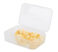 12Pcs ABS Guitar Finger Picks Durable Fingertip Protectors For Guitar Ukulele Bass Players Beige Color 16mm 14mm Size (4L+8M)