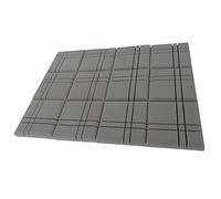 12PCS Acoustic Panel Fibre Material Sound Absorption Mid to High Frequency Soundproofing DIY Easily 30 * 30 * 5cm for Office Bedroom Studio (Grey)