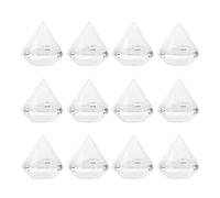12PCS Acrylic Candy Boxes, Clear Candies Box Jar Transparent Plastic Candy Storage Box with Lids for Home, Weddings, Engagement Parties, Bridal Showers, Birthdays