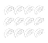 12pcs Acrylic Desktop Napkin Holder for Upright Tabletop Organization | Vertical Freestanding Stand, Clean Contemporary Look, for Square Napkins at Home or Picnic Tables