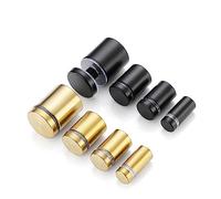 12Pcs Acrylic Picture Frame Glass Sign Standoff Nail Wall Mount Holder Stainless Steel Advertise Fixing Screw(Gold 12x30mm)