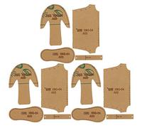 12pcs Acrylic Template Kit, Clear Acrylic Wallet Pattern Stencil Template Wallet Making Stencil Leather Craft Tool Leather Templates for Bags Shoes Boots