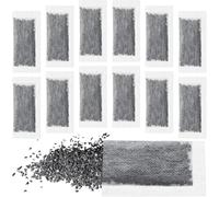 12pcs Activated Charcoal Water Filters, Coconut Shell, Chemical-Free, Odor Absorbing, Carbon Filter Replacements for Distillers (12PCS, 3.5 * 7.5CM)