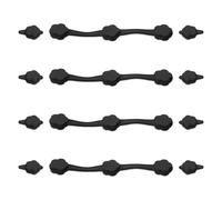 12Pcs Air Fryer Magnet Silicone Buckle Set Heat Resistant Universal Air Fryer Silicone Strip for Fixing Parchment Paper LinersS(Black)