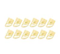 12pcs Alaska Picks Plectrums, Fingerstyle Acoustic, Yellow 12M
