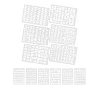 12pcs Alphabet Letter Stencils Plastic Reusable Painting Templates