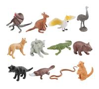 12Pcs Animal Figures for Toddlers, Realistic Cognitive Animal Toys, Simulation Australian Figures, Desktop Decoration Eduactional Toy for Children Boys Gifts, for Toddlers, Anima