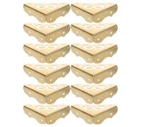 12pcs Antique Copper Corner Covers Triangle Furniture Protectors
