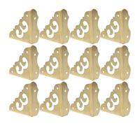 12pcs Antique Copper Triangle Corner Covers with Screw Holes