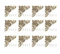 12PCS Antique Jewelry Scrapbook Corner Protectors (Large)