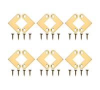 12pcs Antique Style Copper Corner Brace 90 Degree Flat Bracket