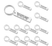 12PCS Appreciation Gifts for Boss Great Leaders Keychain Leadership Gift for Mentor Leaving Souvenir for Coworker Leadership Present Keyring Work Office Present Celebration Birthday Retirement