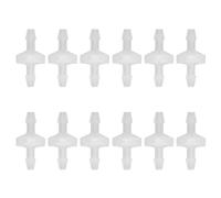 12PCS Aquarium Check Valve Non Return Flows Control Check Valve PP One Way Air Valve for Fish Tank Chemical Industry (5.1mm)