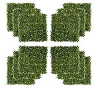 12PCS Artificial Boxwood Wall Panels 20" x 20" Grass Screen Milan Grass - Realis