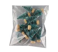12pcs Artificial Miniature Christmas Tree Handicraft Model Ornament for Children Girl Boys