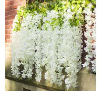 12pcs Artificial Purple Wisteria Hanging Vines
