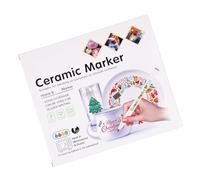 12Pcs Artists Paint Marker Waterproof Fade Resistant Ceramic Marker Acrylic Paint Pen for Painting on Ceramic Wood Glass Smooth Writing