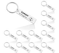 12Pcs Attorney Gift Graduation Gift for Law Student Thank You Keyring Gift To Be Lawyer Gift Scales of Justice Gifts Inspirational Keyring Gift Lawyer Appreciation Gift Retirement Gift for Lawyer