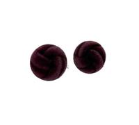 12PCS Autumn and Winter Red Flocked Metal Buttons Tweed Cashmere Coat Trench Lapel Decorative(Brown,23.0mm)