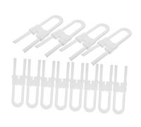12pcs Baby Cabinet Locks Abs White No Screw Needed