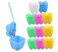 12pcs Baby Tooth Box Plastic Lost Tooth Container Keepsake | Back to School Party, Light in Weight, Easy to Carry, for Girls and Boys Random Style