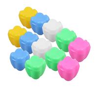 12pcs Baby Tooth Box Plastic Lost Tooth Keepsake Container for Child | Easy to Carry, Storing Baby Teeth, Boys Use, Back to School Decorations, Light Weight Organizer Random Style