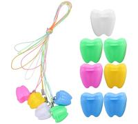 12pcs Baby Tooth Keepsake Box Plastic Lost Tooth Organizer