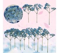 12pcs Baby's Breath Artificial Flowers Gypsophila Bouquet, Real Touch Faux Floral for Home, Wedding, Party Decor