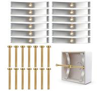 12PCS Back Box Repair Clip, 86 Type Switch Socket Screw Hooks, Switch Socket Repair Kit, Back Box Repair Kit, Universal Backbox Repairing Tool, Wall Outlet Repairer Support Rod Screws