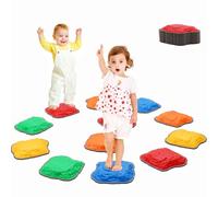 12PCS Balance Stepping Stones Kids Sensory,Non Slip Stepping Stones Toddler,Kids Obstacle Course,Stacking Indoor Play Balance Toys,Outdoor Activity Equipment,Special Needs Developmental Girls Boys