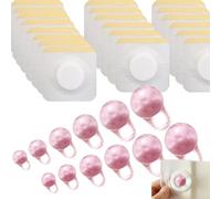 12PCS Ball-Shape Belly Button Plug Post Tummy Tuck Belly Button Plug Tummy Tuck for Liposuction or Umbilical Hernia Repair （6 Different Sizes, 2 of Each + 20pcs Medical Tape） (Pink)