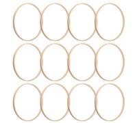 12PCS Bamboo Hoops 6 Inch Dream Catcher Rings Macrame Floral Hoop for DIY Wedding Wreath Wall Hanging Craft Bamboo Hoops, Dream Catcher Rings, Wooden for Crafts, Macrame, Floral Hoo