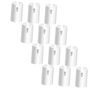 12pcs Banjo Nut Replacement Set Slotted Bone String Support Nuts for 5 String Banjo Sturdy Music Accessories for Musicians