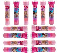12Pcs Barbie Laser Projecting Candy - Strawberry & Blueberry Flavor Lollipop 0.71 Oz - Fun Interactive Treat for Kids & Collectors Size-13cm
