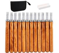 12pcs Basswood Carving Blocks Tools Kit, Whittling Wood Blocks Smooth Surface Carving Tools, Natural Wooden Set for Beginners DIY Creative Wood, Painting Art Kit