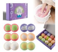 12pcs Bath Beads Bubble Baths, Natural Handmade Aroma Pure Essential Oil Bubble Footballs, Foot Bath Bombs for Dry Cracked, Stubborn Foot Odor Fragrance