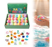 12PCS Bath Bombs for Kids, 2026 New Ocean Toy Bath Salt Ball Sleeve Box Bath Bombs with Surprise Inside, Colorful Bubble Bath Fizz, Perfect Birthday, Party Gift for for Women, Girls, Boys (Set B x 2)