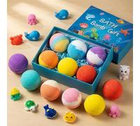 12PCS Bath Bombs Set with Toys Inside,Colorful Easter Bath Bombs, Bath Bombs Gift for Kids 3+,Splashy Rainbow Hatching Bubbly Buddies,Natural Bubble Treasure Gift Set with Mega Bubbles (2, One Size)