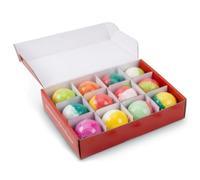 12pcs Bath Bombs with Surprise Inside Xmas Kid Bath Bombs | 12 daily Xmas surprises Kid Bath Bombs, plant-based gentle formula, fun kid bath time