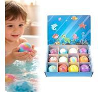 12PCS Bath Bombs with Toys Inside,Bath Bombs for Kids with Surprise Toys Inside,Bubble Bath Bombs Gift Set Fizzy Spa Bath Balls, Birthday Christmas Gift for Girls Boys (A)
