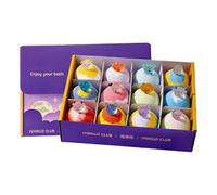 12PCS Bath Bubble, Fragrance Hidden Toy, Foaming Cleansing Salt Balls for Relaxation and Spa Use, Colorful Fizzy Bath Collection, 5cm Size, 60g Each, Baths Gift for Women Family Travel Use