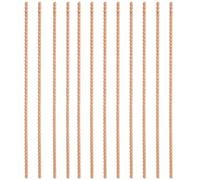12pcs Beaded Wood Trim Molding, 40cm/15.75in Unfinished Half Round Wooden Beads Decorative Bobbin Trim for DIY Home Decor Wall Cabinet Shelf Window & Door