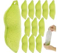 12PCS Beans Shaped Bottle Cleaning Sponge, Reuseable Bottle Cleaning Bean Sponge Bottle Cleaning Beans Sponge Internal Cleaning Magic Beans Clean Bottle for Small Mouth Water Bottles