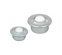 12pcs Bearing Conveyor Rollers Ball Transfer Unit Transfer Wheel Roller Conveyor Ball Transfer Bearing CY-8H 12H 15H 22H 30H(Nylon Ball,CY-15H)